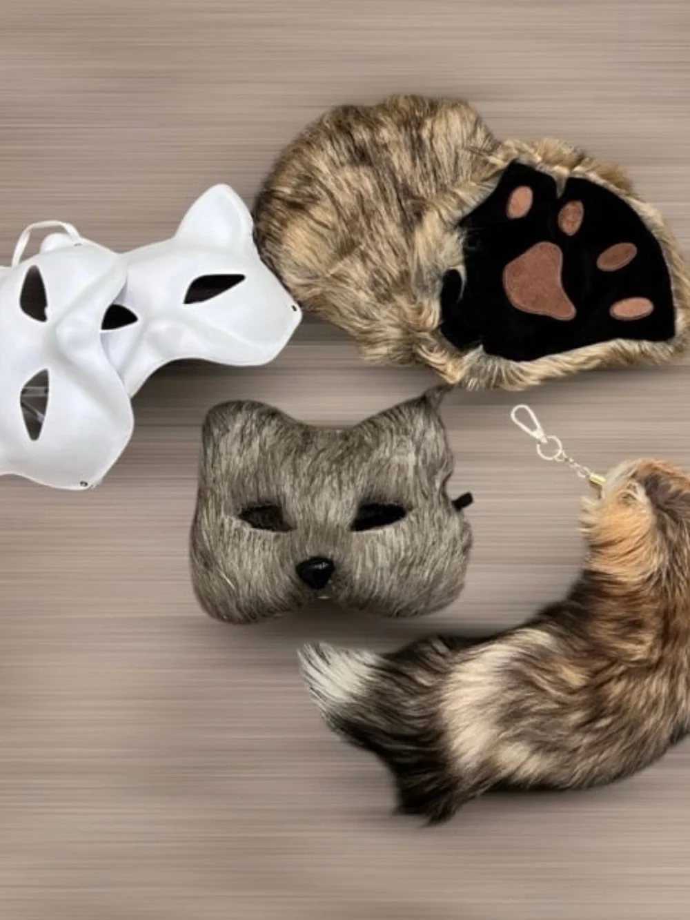 6Pcs Cat Therian Furry Therian Fox Tail Set
